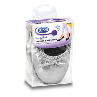 Pocket Ballerina - strieborné balerínky