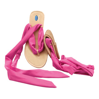 Sandále vreckových balerín - čierne/ružové baleríny