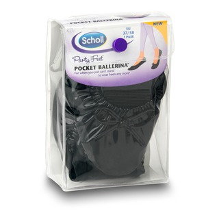 Scholl Pocket Ballerina - Black Ballerinas