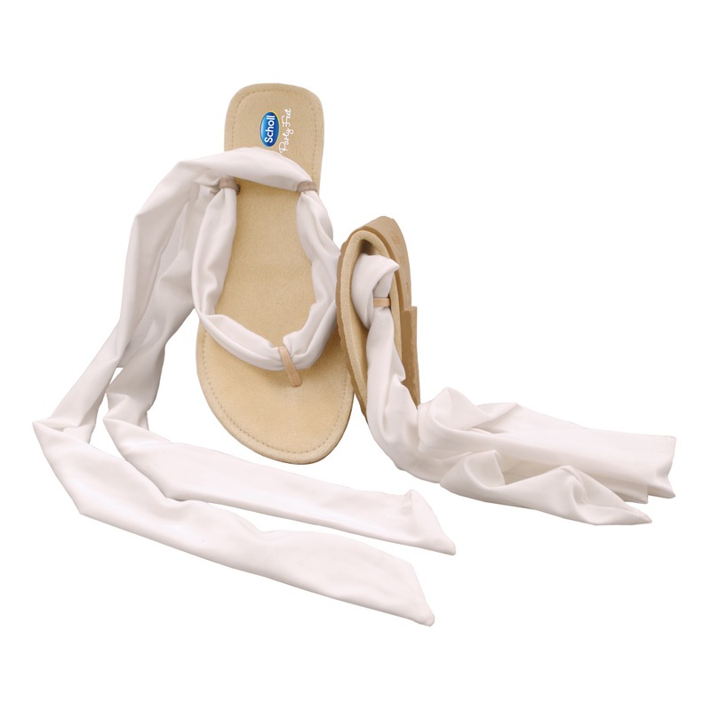 Scholl Pocket Ballerina Sandals biele / modré baleríny