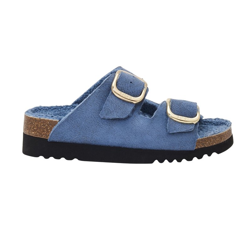 Scholl Ilari FLUFFY modré zdravotné papuče