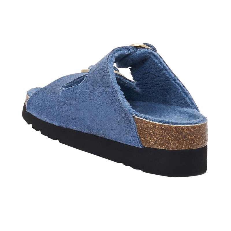 Scholl Ilari FLUFFY modré zdravotné papuče