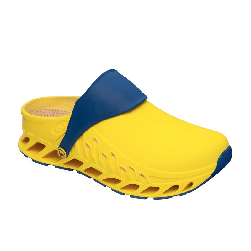 Scholl Upchatie evoflex žlté pracovné topánky