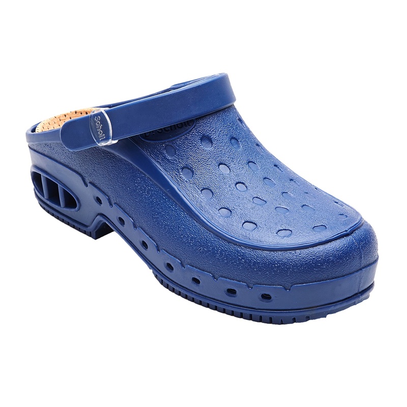 Scholl NEW WORK TIME s opaskom - modré pracovné sandále