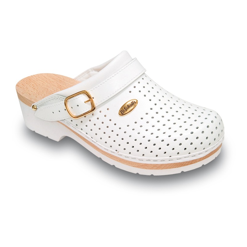 Scholl Clog SUPERCOMFORT - biela zdravotná obuv