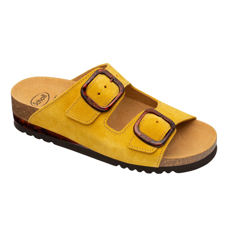 Scholl Ilary 2 popruhy žlté papuče zdravia