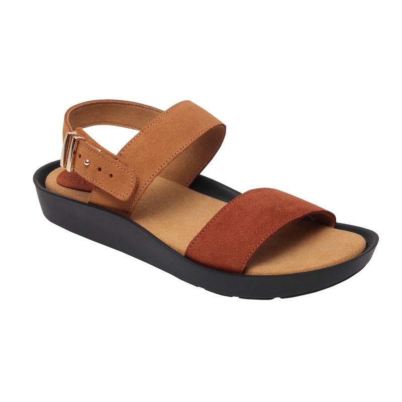 Scholl Mamoru hnedé zdravotné sandále