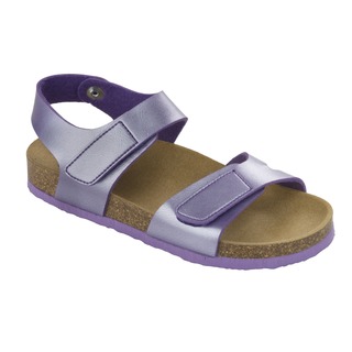 Scholl Dinder Kid - Purple Detské zdravotné papuče s páskou