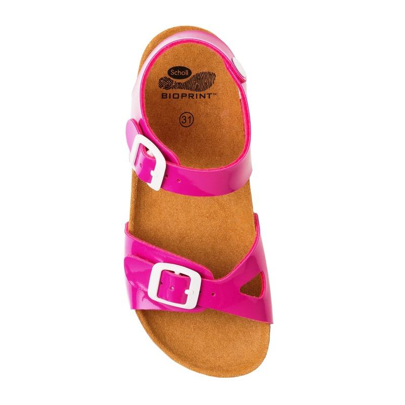 Scholl Smyley Kid - ružové papuče pre zdravie detí s opaskom