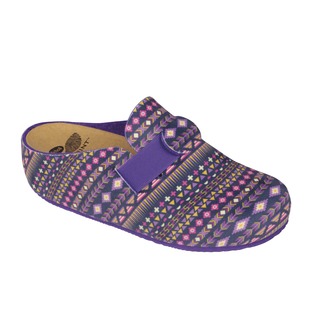 LARETH purpurová / multi purpurová domácej zdravotnej obuv