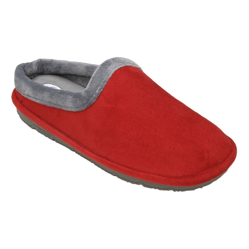 Scholl SIMONE červená / šedá domáca obuv