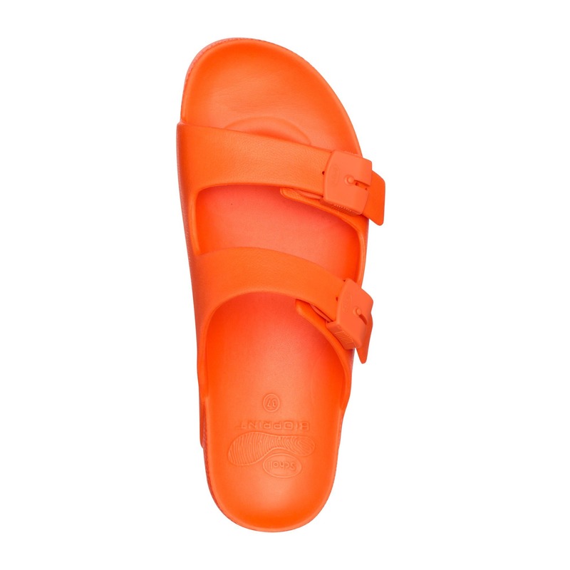 Scholl BAHIA - oranžové zdravotné papuče