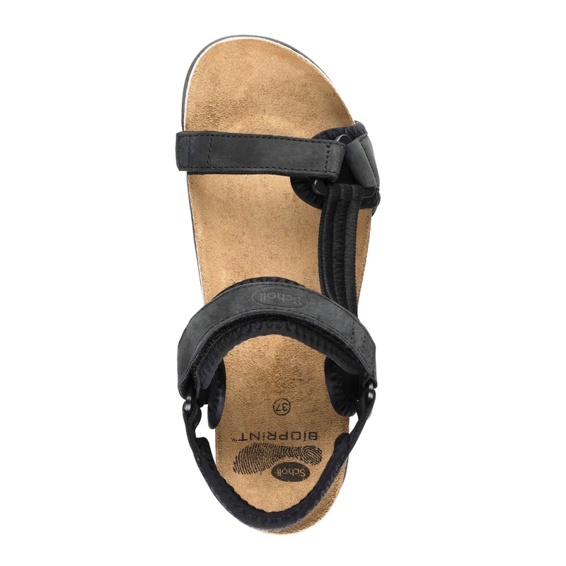 Scholl NEW TRACK čierne zdravotné sandále